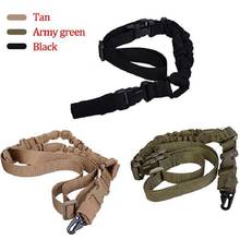 Heavy Tactical Two 2 American Single Point Rifle Sling Adjustable Bungee Hunting Shoulder Strap Length for Airsoft Gun Sling 2024 - buy cheap