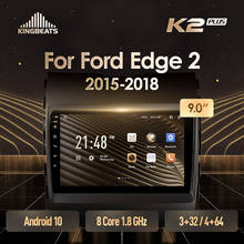 KingBeats Android 10 Octa-Core head unit HU 4G in Dash Car Radio Multimedia Video Player Navigation GPS For Ford Edge 2 2015 2024 - compre barato