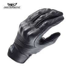 BERIK Leather Motorcycle Gloves Men Vintage Motocross Riding Glove Retro Cafe Racer Moto Motorcyclist Gloves for ADV Touring 2024 - buy cheap