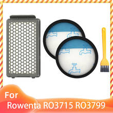 Kit de filtro para aspirador de pó, de alta qualidade e lavável, para rowenta hepa ro3715 ro3759 ro3798 ro3799, kit de peças de aspirador de pó compacto acc 2024 - compre barato