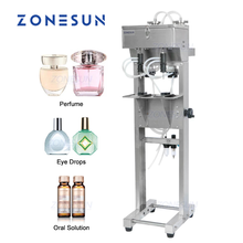 ZONESUN Double Heads Perfume Oral Solution Eye Drop Liquid Bottle Vacuum Filling Machine 2024 - buy cheap