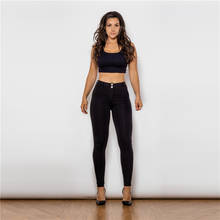 Melody wear malha preto leggings esportes das mulheres leggings jeggings pós-parto aptidão formador da cintura moldar 2024 - compre barato
