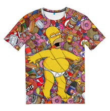 Мужская футболка 3D Обжора Гомер 2024 - купить недорого
