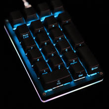 YMDK 21 Key ABS Shine Through ABS Side-Lit Side Printed Keycap For MX Switches Mechanical Keyboard Numpad 2024 - buy cheap