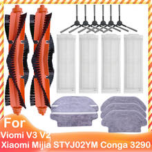 For Xiaomi Mijia LDS STYJ02YM V-RVCLM21B Conga 3290 3490 3690 3890 Viomi V2 PRO V3 SE Mop 2S 3C Hepa Filter Side Main Brush Mop 2024 - buy cheap