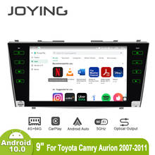 Joying-sistema multimídia automotivo, android 10, tela de 9 ", com rádio, gps, android 10, 5g, wi-fi, dab, dvr, obd, para toyota camry/aurion 2007 a 2011 2024 - compre barato