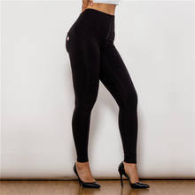 Conjunto de calças legging feminina sem costura com cintura alta, suave, roupa esportiva para mulheres, comprimento total 2024 - compre barato