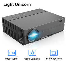 Light Unicorn 1080P проектор T26L  обновленная версия T26R   Full hd проэктор для дома и досуга ,5800 люмен,  android и подключить телефон( опционально) 2024 - купить недорого