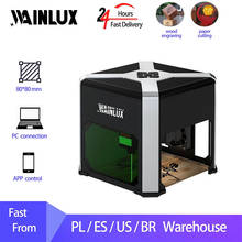 Wainlux-máquina de gravação a laser, wi-fi, 3000mw, k6, cnc, faça você mesmo, cortador, madeira, mini máquina de gravação 2024 - compre barato