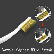 3D Printer Cleaner Tool Copper Wire Toothbrush Copper Brush Handle For Nozzle Block Hotend Cleaning Hot Bed Cleaning Parts 2024 - купить недорого