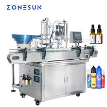 ZONESUN ZS-AFC1 3in1 Automatic Double Heads Rotary Perfume Essential Oil ink liquid Bottle Filling Capping Machine 2024 - buy cheap