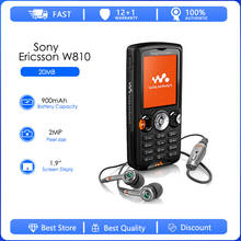 Sony Ericsson W810 Refurbished-Original W810 Phone 2.0MP  Unlocked W810i Phone Free shipping 2024 - купить недорого