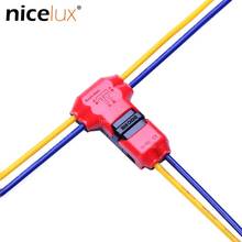 10 pcs 2 pin DC/AC 300V 10A Wire Connector 18-22AWG no welding scotch lock Quick Connector cable clamp Terminal Block Splice 2024 - buy cheap