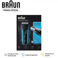 Электробритва Braun Series 3 3010s для сухой и влажной уборки, электробритва для мужчин, 3 режущих элемента, микрогребень, моющаяся в воде 2024 - купить недорого