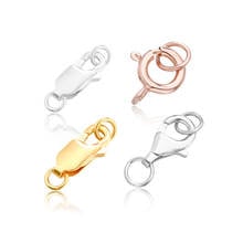 MADALENA SARARA 5mm Lobster Spring Clasp S925 Sterling Silver Clasp Rose Gold Gold Silver  For DIY Jewelry Making10pcs/lot 2024 - buy cheap