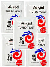 Yeast dry active alcohol for samogon on sugar "Angel" turbo yeast gh48 (Angel turbo) 130gr (5 packs included) 2024 - buy cheap