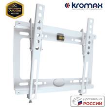 bracket for TVs with a diagonal of 24,a diagonal of 27, diagonal of 32, diagonal of 43, diagonal of 47. TV bracket LED/LCD/plasma wall mounted tilt diagonal screen (inches) 15 "-47" kromax ideal-6 New White 2024 - buy cheap