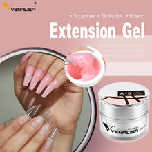 Гель для наращивания ногтей VENALISA, 30 мл, высококачественный прозрачный розовый Камуфляжный гель для наращивания ногтей, СВЕТОДИОДНЫЙ УФ-гель 2024 - купить недорого