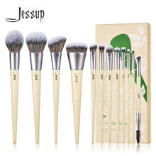 Jessup Makeup Brushes Set Premium Synthetic Foundation Powder Angled Concealer Blending Eyeshadow Duo Eyebrow Brush Makeup T327 2024 - buy cheap