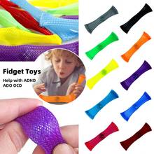 Sensory Toys Marbles Ball Autism ADHD  Therapy Toys Stress Relief Hand Fidget Toys Braided Mesh Easy Bend With Marble 2024 - buy cheap