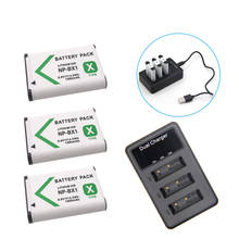 NPBX1 NP BX1 Bateria NP-BX1 Battery+ 3-Slots Charger for Sony DSC RX1 RX100 AS100V M3 M2 HX300 HX400 HX50 HX60 GWP88 AS15 WX350 2024 - buy cheap