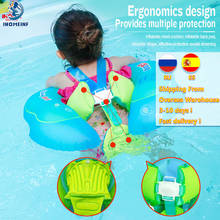 Boia de natação flutuante inflável para bebês/crianças, acessório de piscina, bote duplo inflável, dropshipping 2024 - compre barato