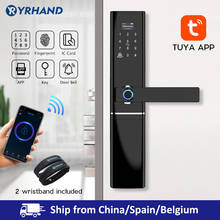 Tuya App smart life Electronic Intelligent Waterproof Biometric Fingerprint Smart Door Lock with WiFi for Home in Zinc Alloy 2024 - buy cheap