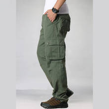 Hot Sale Multi-pocket Cargo Pants Men Cotton Military Breathable Tactical Pants Men's Trousers Cargo Pants Male Plus Size 29-44 2024 - buy cheap