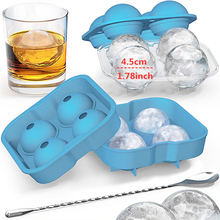 Molde de forma redonda para hacer cubitos de hielo, herramientas de Cocina Para Hacer bolas de whisky, molde de cubo de hielo redondo para vino DIY 2024 - compra barato