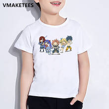 Crianças verão manga curta meninas & meninos t camisa anime fairy tail print camiseta dos desenhos animados engraçado roupas de bebê 2024 - compre barato