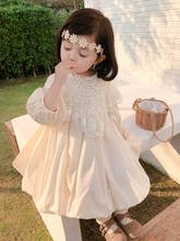 Vestido de princesa bordado de renda feminino, vestido japonês da moda para primavera 2 a 6 anos de idade, roupa infantil 2024 - compre barato