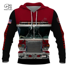 Men Unisex Firefighter Bus printed 3d hoodies Unisex USA Firemen Sweatshirts women Pullover jacket tracksuit pullover Coat 05 2024 - buy cheap