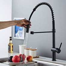 LANGYO Kitchen faucet Pull Out Cold and Hot mixer tap Black Chrome water Single Holder faucet kitchen sink fauce BR-8340 2024 - buy cheap