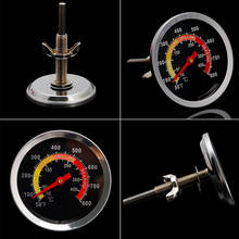 Stainless Steel Barbecue BBQ Smoker Grill Thermometer Temperature Gauge 10-400℃ 2024 - buy cheap