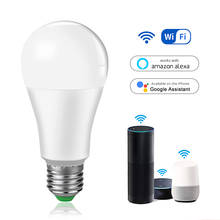 Smart WiFi Light Led Bulb E27 E14 B22 Dimmable 15W Wake up Lamp App Voice Control Work with Alexa Google Assistant Home Lighting 2024 - buy cheap