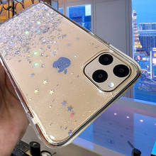 Bling Glitter Phone Case For iPhone 11 Pro X XS Max XR SE 2020 Soft Silicon Cover For iPhone 7 8 6 6S Plus Transparent Case Capa 2024 - buy cheap