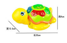 Игрушки для младенцев и детей, Электрическая универсальная легкая музыкальная черепаха, лебедь, Дошкольная головоломка унисекс, пластмассовая 2021 2024 - купить недорого