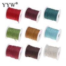 70m/Spool Waxed Cotton Cord 1mm Wax Linen Cord Beading Cords Braided String For Diy Shamballa Bracelet Necklace Jewelry Making 2024 - buy cheap