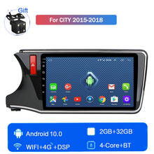 Android10 jogador multimídia estéreo do carro 4g lte 32g para honda city 2015 2016 2017 2018 controle central grande tela gps navigatio 2024 - compre barato