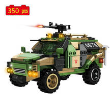 Military Series WWII Armored Vehicle Assault Vehicle DIY Model SWAT Building Blocks Bricks Toys Gifts 2024 - buy cheap