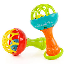 Baby Rattles toy Intelligence Grasping Gums Plastic Hand Bell Rattle Funny Educational Mobiles Toys Birthday Gifts WJ482 2024 - buy cheap