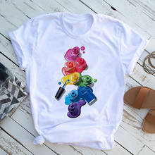 Women T Womens Graphic 3D Finger Nail Paint Color Fashion Cute Printed Tops Tee Tshirt Female Tee Shirt Ladies Clothes T-shirt 2024 - buy cheap