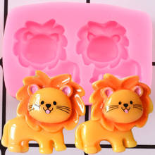 Cute Cartoon Lion Silicone Molds Baby Birthday Cupcake Topper Fondant Cake Decorating Tools Candy Clay Chocolate Gumpaste Moulds 2024 - buy cheap