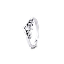 Sparkling pear & marquise wishbone anel para 2020 feminino 925 jóias de prata esterlina feminino anéis moda cristal anel da menina 2024 - compre barato