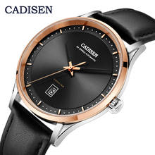 CADISEN Automatic Mechanical Watch Men  NH35A Movement Genuine leather Sapphire Waterproof relogio masculino reloj hombre 2024 - buy cheap