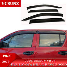 Side Window Deflectors Of Accessories Window Guard For Toyota Hilux Revo Rocco 2015 2016 2017 2018 2019 2020 SR5 2024 - buy cheap