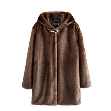 2020 New autumn winter Plus size S-9XL fur coat women faux mink fur jacket female thick warm hooded long fur coat oversize A3035 2024 - buy cheap
