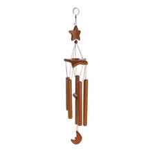 Star Bamboo Windchime 24.4inch Long 5 Tubes Hand crafted Wooden Wind Bell 2024 - buy cheap
