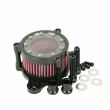Motorcycle Black Air Cleaner Intake Filter for Harley Sportster XL 883 XL 1200 48 2004-2016 2024 - buy cheap