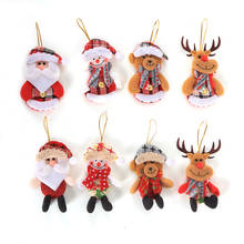 Kawaii Christmas Bear Pendants Cloth Snowman Gift Ornament Christmas Tree Decoration For Home Xmas Party Decor Supplies 2024 - buy cheap
